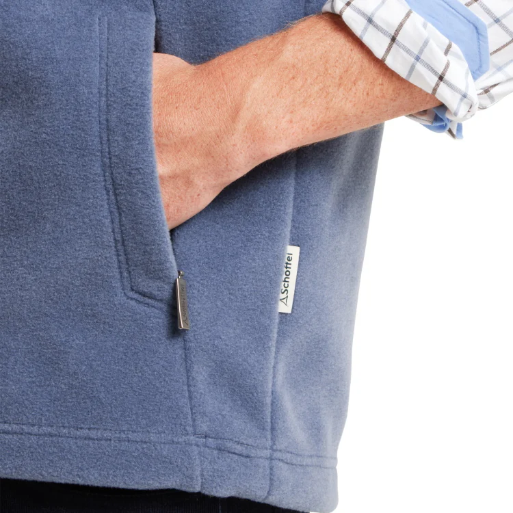 Schoffel Oakham Fleece Gilet - Storm Blue - Image 7