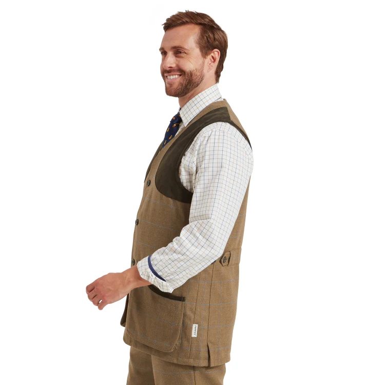 Schoffel Ptarmigan Tweed Waistcoat II - Corry Tweed - Image 2