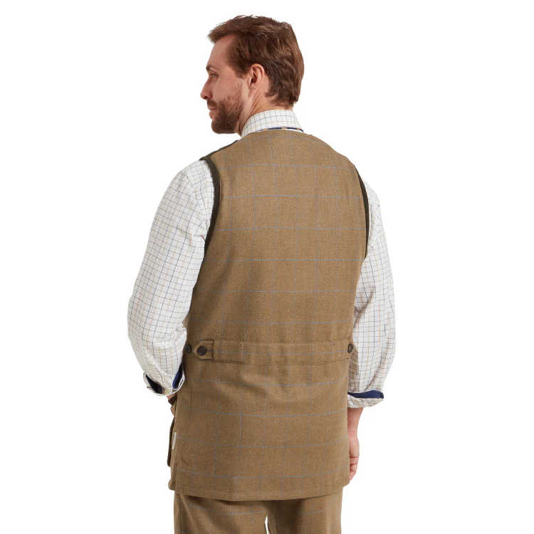 Schoffel Ptarmigan Tweed Waistcoat II - Corry Tweed - Image 3