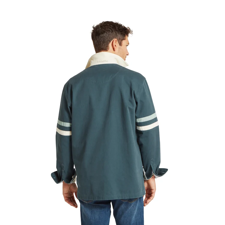 Schoffel Truro Deck Shirt - Deep Ocean Blue - Image 2