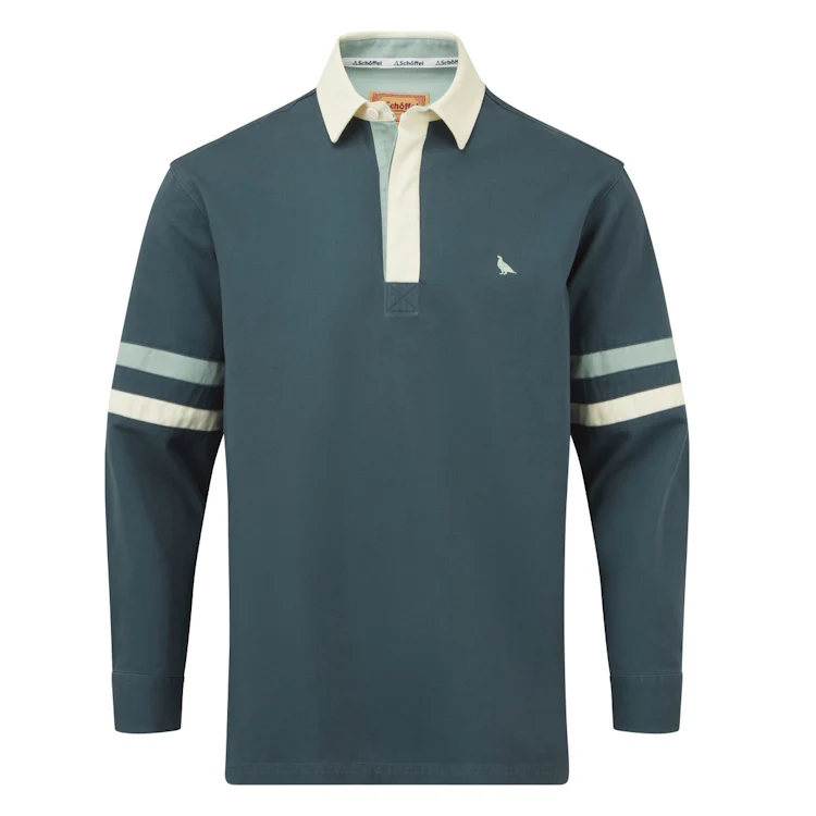 Schoffel Truro Deck Shirt - Deep Ocean Blue - Image 4