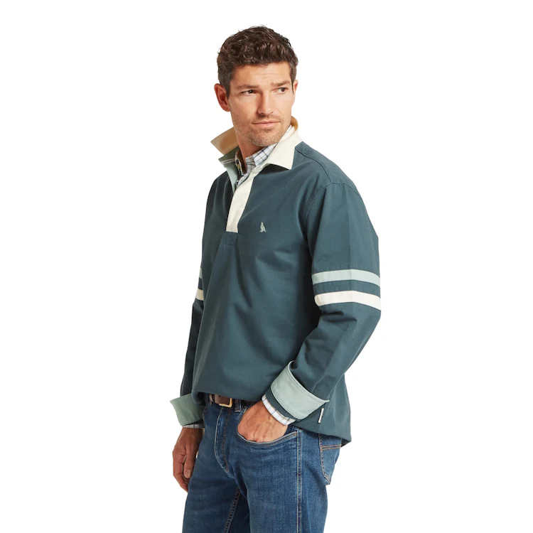 Schoffel Truro Deck Shirt - Deep Ocean Blue - Image 5