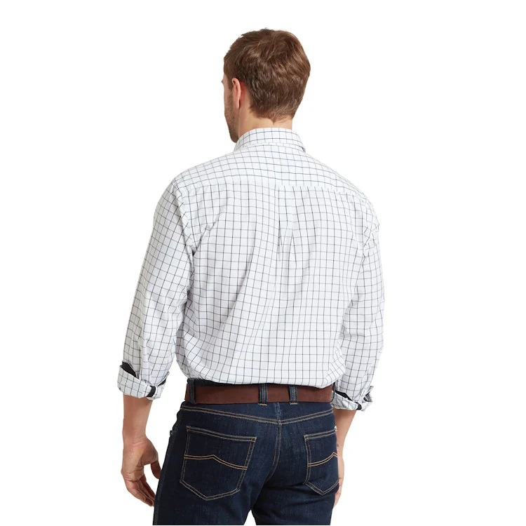 Schoffel Westminster Classic Shirt - Navy Check - Image 2