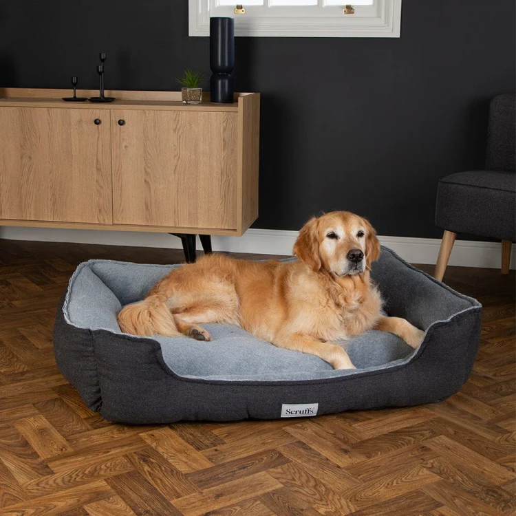 Scruffs Harvard Dog Box Bed - Graphite Grey - Image 2