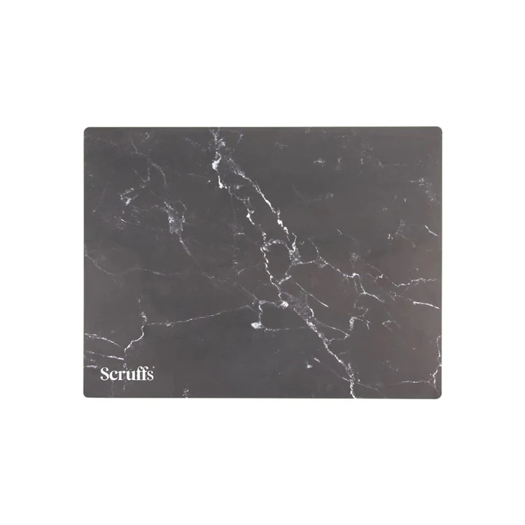 Scruffs Pet Placemat - Black Marble Print