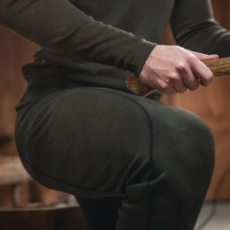Seeland Apex One Hundred Long Johns - Pine Green - Image 3