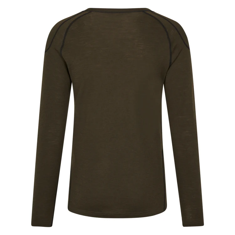 Seeland Apex One Hundred Long Sleeve T-Shirt - Pine Green - Image 2