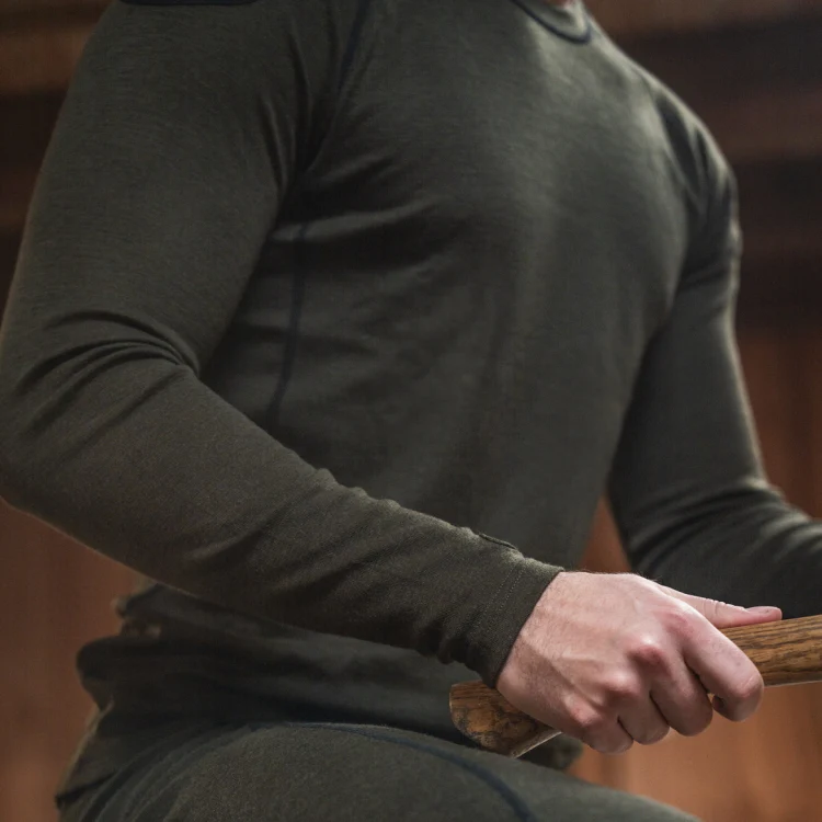 Seeland Apex One Hundred Long Sleeve T-Shirt - Pine Green - Image 4