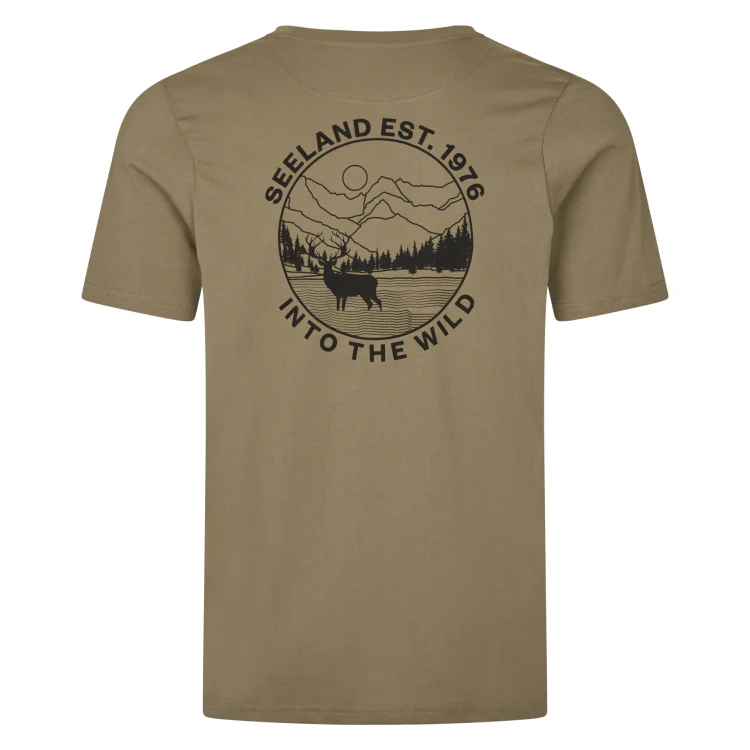 Seeland Hunting Landscape T-Shirt - Covert Green - Image 2
