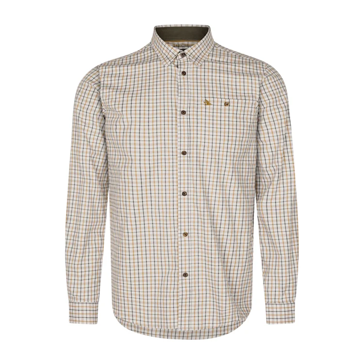 Seeland Oxford Shooting Shirt - Blue/Classic Brown Check