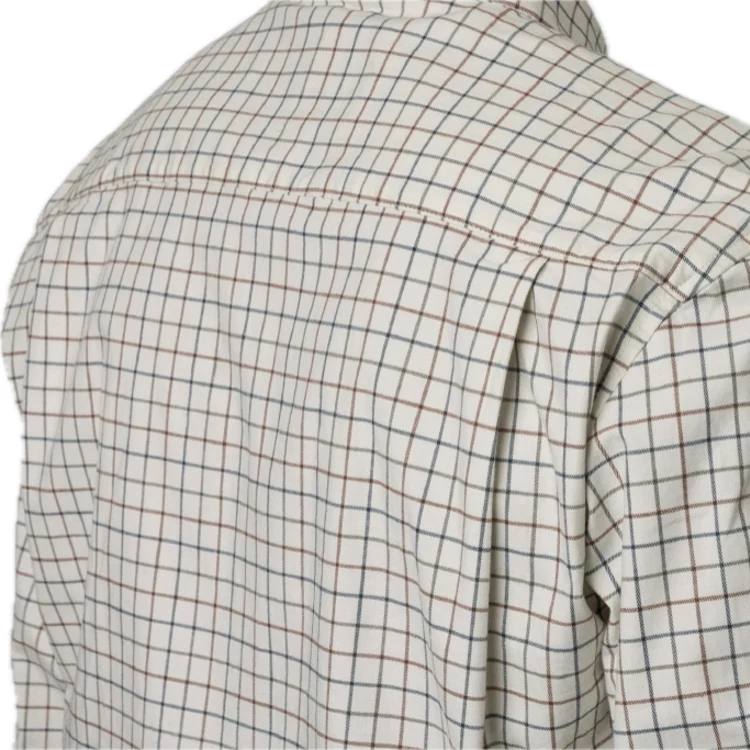 Seeland Oxford Shooting Shirt - Grape Leaf/Terracotta Check - Image 4
