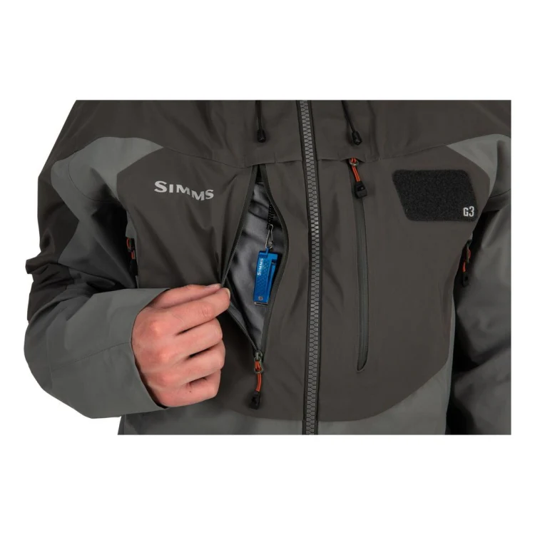 Simms G3 Guide Wading Jacket - Gunmetal - Image 9