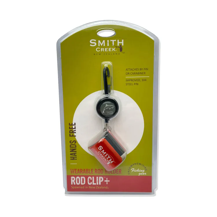 Smith Creek Rod Clip+ With Zinger - Orange - Image 3