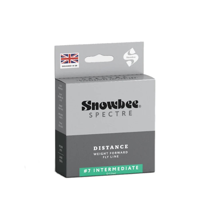 Snowbee XS-Plus Spectre Distance Intermediate Fly Line - Aqua / Chartreuse
