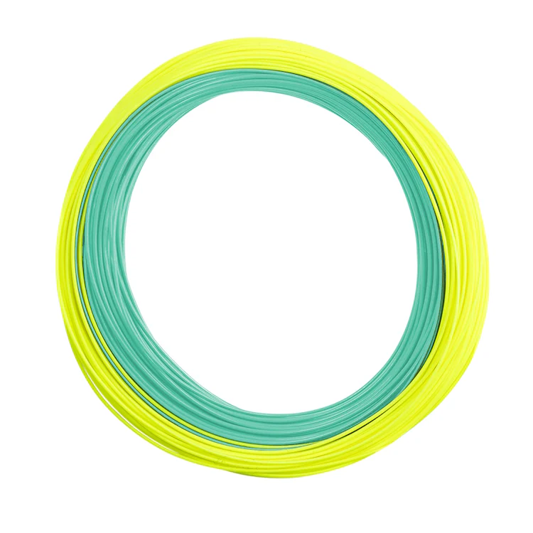 Snowbee XS-Plus Spectre Distance Intermediate Fly Line - Aqua / Chartreuse - Image 2