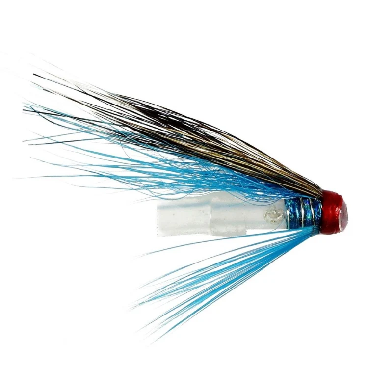 Squirrel Blue Hitch Tube Flies