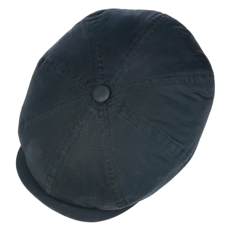 Stetson Hatteras Ripstop Water Repellent Flat Cap - Midnight Blue - Image 2