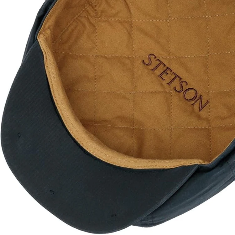 Stetson Hatteras Ripstop Water Repellent Flat Cap - Midnight Blue - Image 3