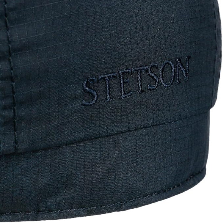 Stetson Hatteras Ripstop Water Repellent Flat Cap - Midnight Blue - Image 4