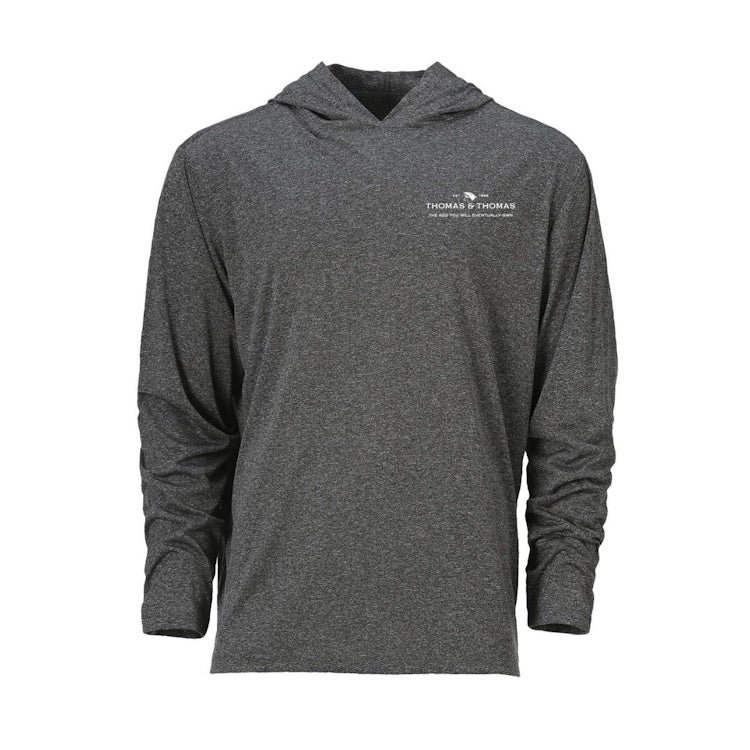 Thomas & Thomas Sun Hoody - Grey Heather - Image 2