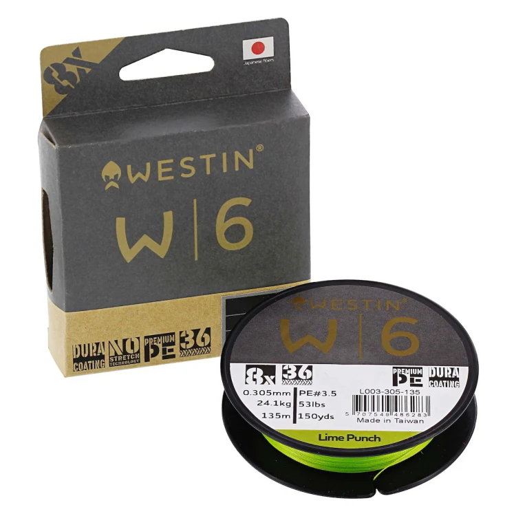 Westin W6 8-Braid - Lime Punch - 135m