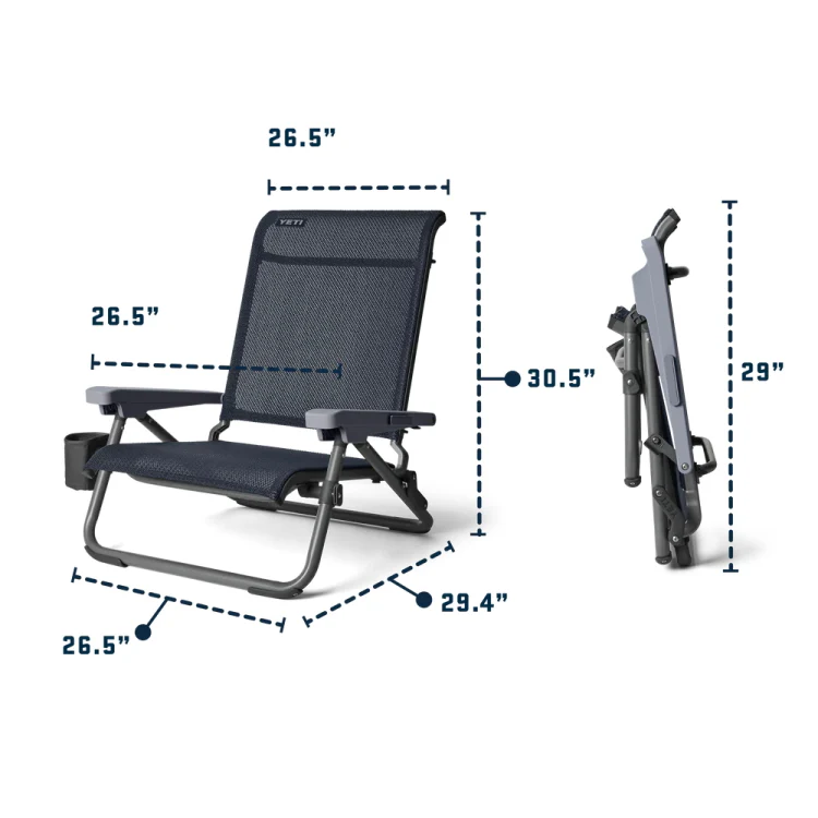 Yeti Hondo Beach Chair - Navy - Image 6