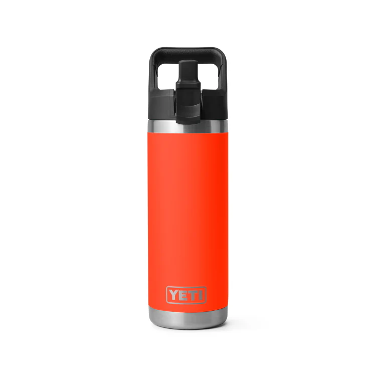 Yeti Rambler 18oz Insulated Bottle with Straw Cap - Solar Flare - Image 4