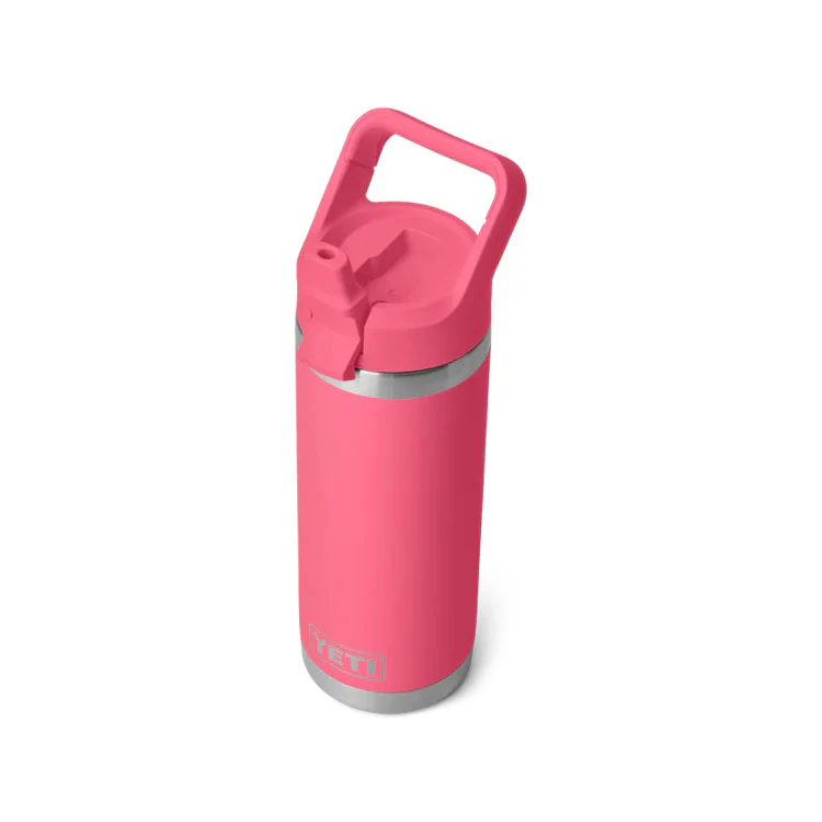 Yeti Rambler 18oz Insulated Bottle with Straw Cap - Tropical Pink - Image 2