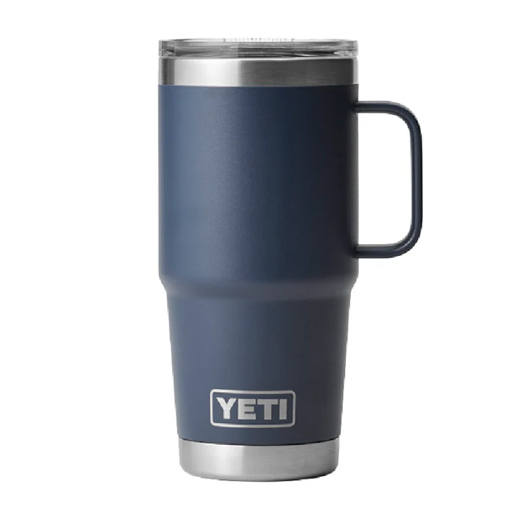 Yeti Rambler 20oz Insulated Travel Mug - Navy - Image 3