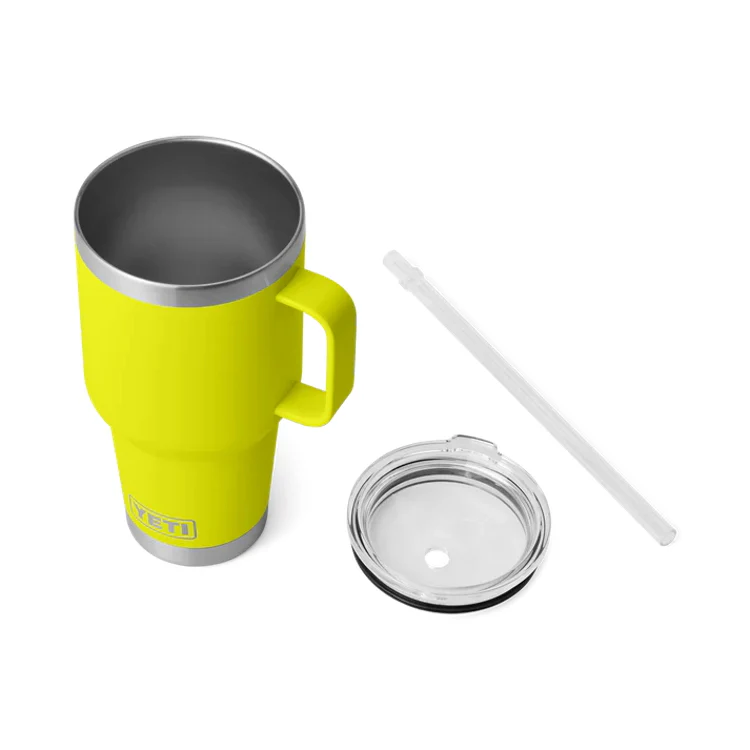 Yeti Rambler 35oz Straw Mug - Firefly Yellow - Image 4
