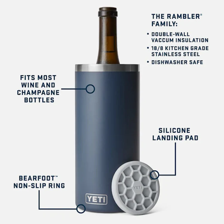 Yeti Rambler Wine Chiller - Navy - Image 2