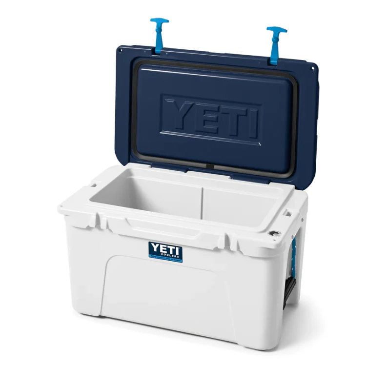 Yeti Tundra 45 Hard Cool Box - White/Blue - Image 3
